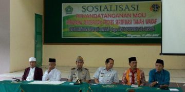 Percepatan Sertifikasi Tanah Wakaf Minimalisir Adanya Sengketa