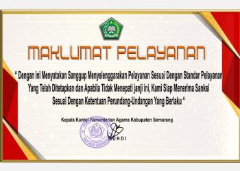 Maklumat Pelayanan Kan Kemenag Kab.Semarang