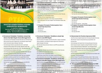 Brosul Layanan PTSP Seksi Haji dan Umrah