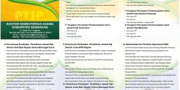 Brosul Layanan PTSP Seksi Haji dan Umrah