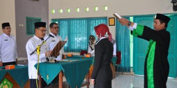 Lantik Pejabat Arsiparis, Muhdi Inginkan Arsip Kantor Tertata Rapi