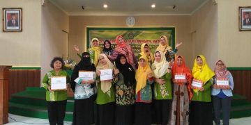Semarakkan HAB Ke 74, DWP Kankemenag Kab.Semarang Gelar Lomba Tumpeng