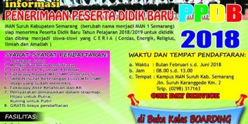 PPDB MAN 1 Semarang ( MAN Tengaran )