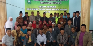 Pengajian Bina Mualaf, Awali kegiatan Peringatan HAB ke 73