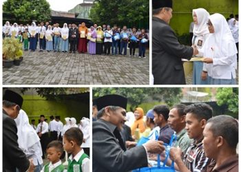 Bea siswa di Hari Amal Bhakti ke 71