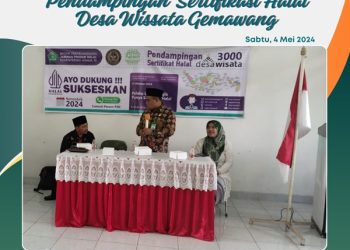 Gandeng Desa Wisata Gemawang Jambu, Kemenag Kab.Semarang Gelar Aksi Pendampingan Sertifikasi Halal Serempak di 3.000 Desa Wisata se-Indonesia