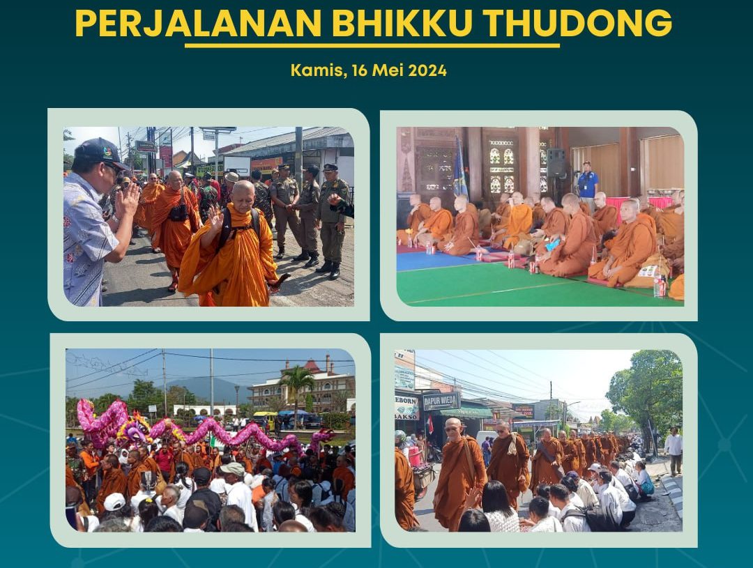 Perjalanan Bhikku Tudhong 2024 di Kabupaten Semarang