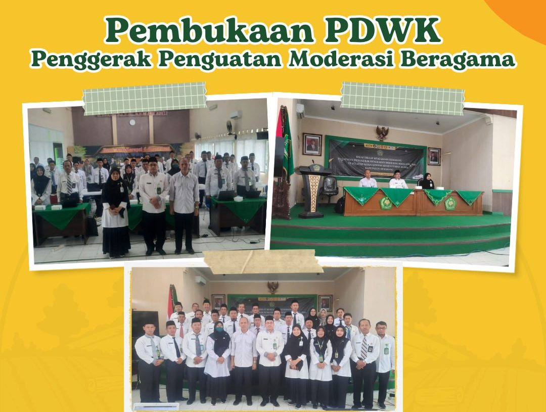 Pembukaan PDWK Penggerak Penguatan Moderasi Beragama