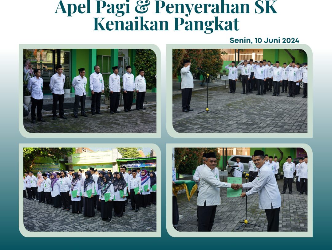 Apel Pagi Penyerahan SK KP Periode April 2024