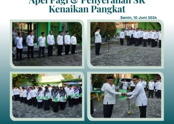 Apel Pagi Penyerahan SK KP Periode April 2024