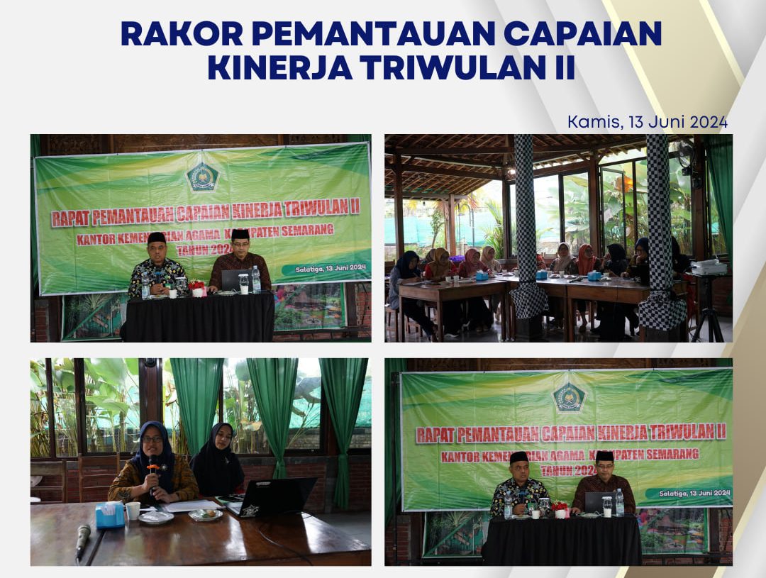 Rakor Pemantauan Capaian Kinerja Triwulan II Tahun 2024