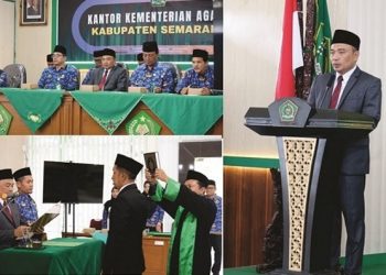 Lantik Kepala MIN 5 Semarang, Kakankemanag Tegaskan Kepala Madrasah Harus Bisa Jadi Manajer dan Leader